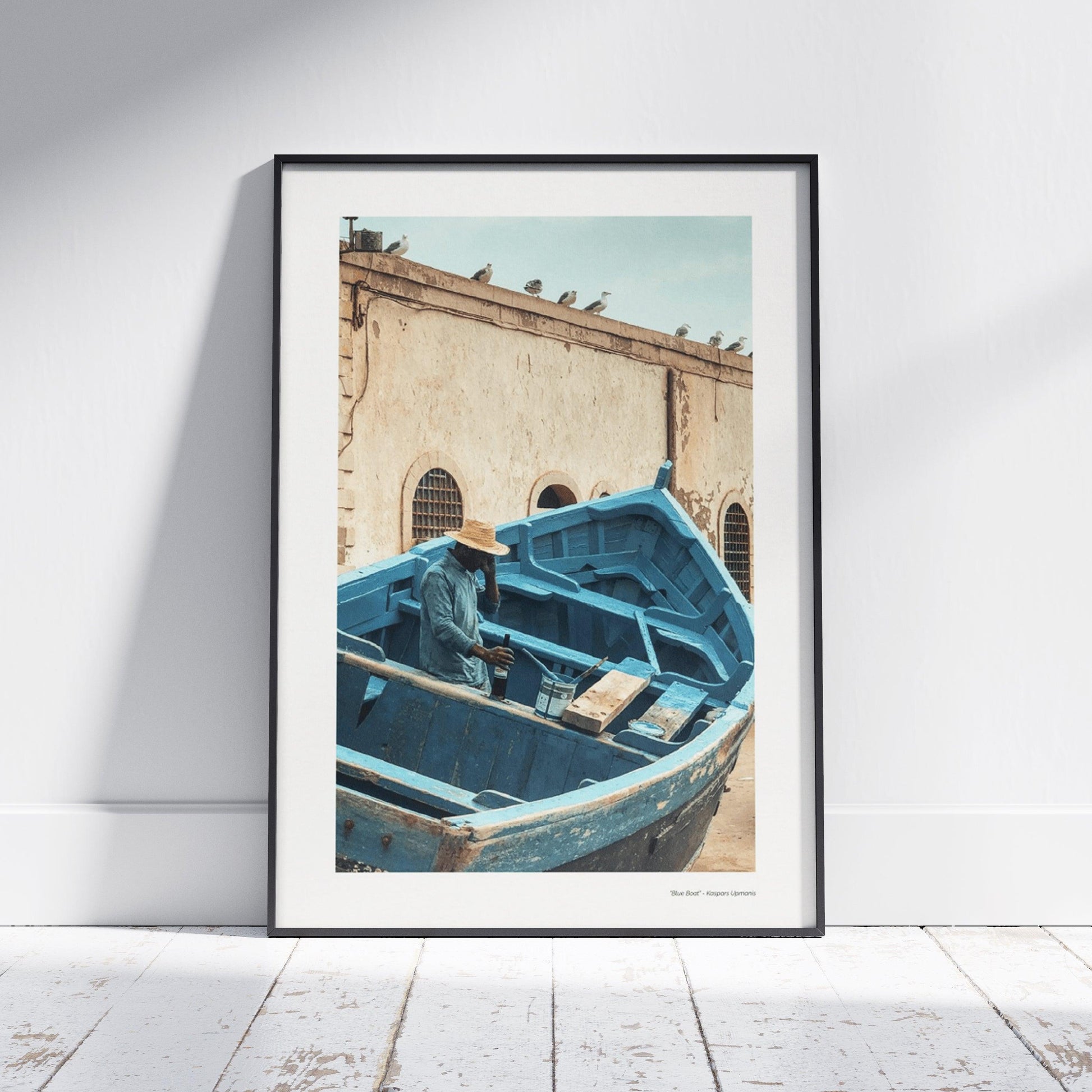 Blue Boat - Framed Print - walprints.com